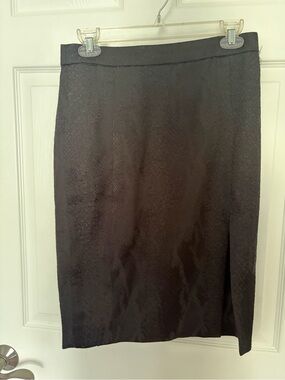 Altuzarra Black Textured Pencil Skirt